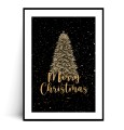 Plakat MERRY CHRISTMAS TREE z marginesem