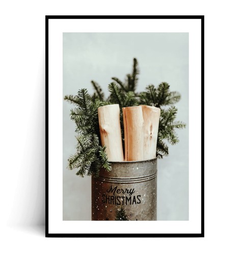 Plakat WIADERKO Z DREWIENKAMI z marginesem