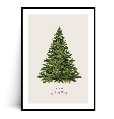Plakat CHRISTMAS TREE z marginesem