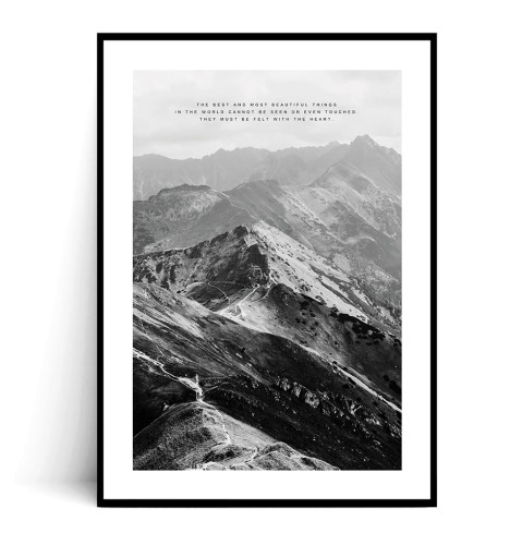 Plakat CZERWONE WIERCHY z cytatem z marginesem