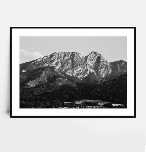 Plakat GIEWONT no.1 czarno biały poziomy z marginesem