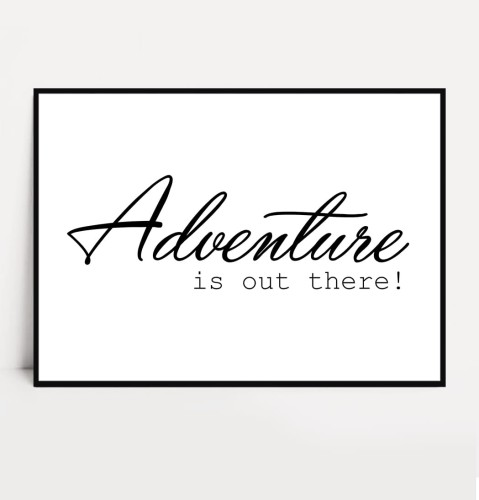 Plakat ADVENTURE poziomy