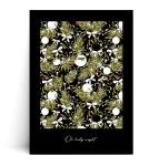 Plakat OH HOLY NIGHT czarny