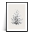 Plakat ZIMOWE DRZEWKO z marginesem