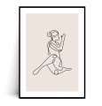 Plakat JOGA MINIMAL no.1 z marginesem