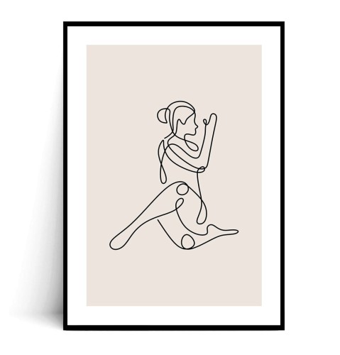 Plakat JOGA MINIMAL no.1 z marginesem