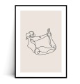 Plakat JOGA MINIMAL no.2 z marginesem