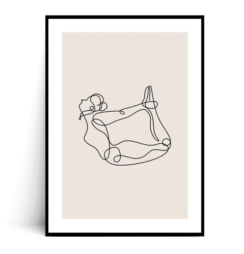Plakat JOGA MINIMAL no.2 z marginesem
