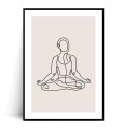 Plakat JOGA MINIMAL no.3 z marginesem