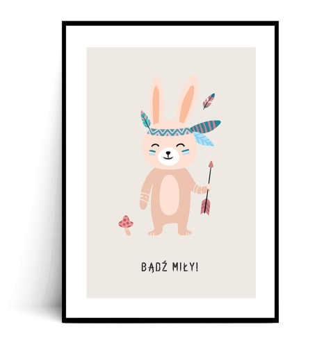 Plakat BĄDŻ MIŁY