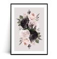 Plakat KWIATY VINTAGE no.3 z marginesem