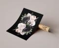 Plakat KWIATY VINTAGE no.3 DARK