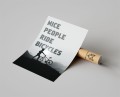 Plakat NICE PEOPLE RIDE BICYCLES