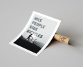 Plakat NICE PEOPLE RIDE BICYCLES z marginesem
