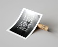 Plakat LIVE LOVE DANCE z marginesem