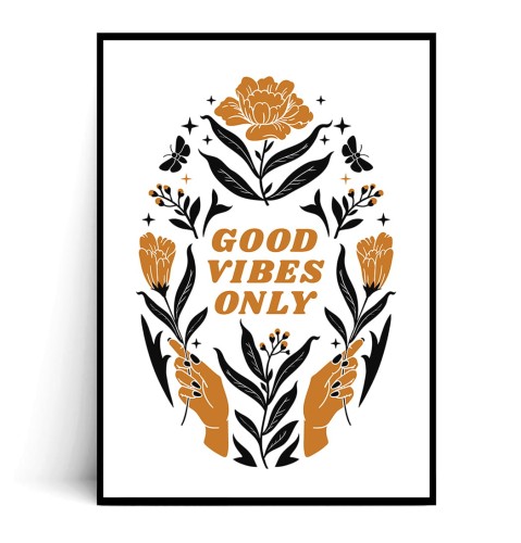 Plakat GOOD VIBES ONLY