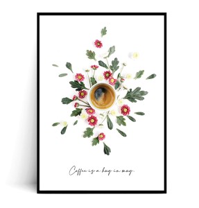 Plakat COFFEE IS A HUG IN MUG