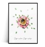 Plakat COFFEE IS LOVE. COFFEE IS LIFE