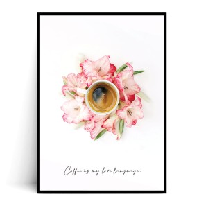 Plakat COFFEE IS MY LOVE LANGUAGE