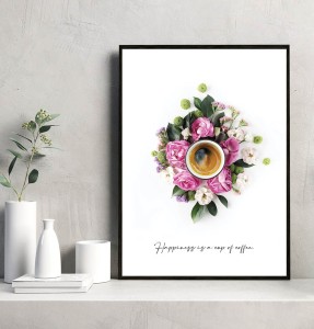 Plakat HAPPINESS IS CUP OF COFFEE