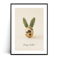 Plakat HAPPY EASTER EGG z marginesem