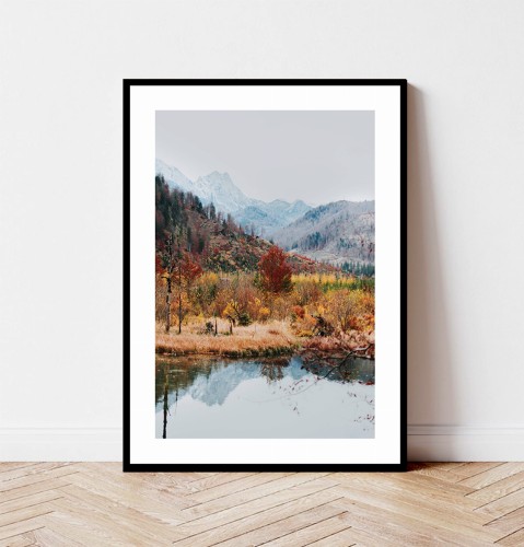 Plakat JESIENNY PEJZAŻ z marginesem