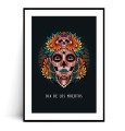 Plakat DIA DE LOS MUERTOS no.1 z napisem z marginesem