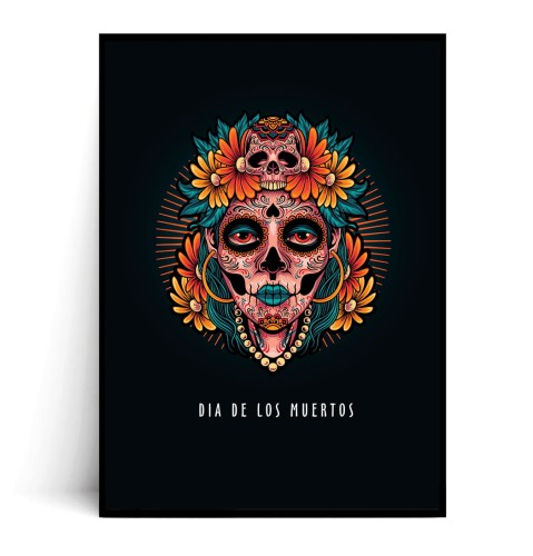 Plakat DIA DE LOS MUERTOS no.1 z napisem