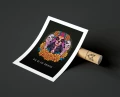 Plakat DIA DE LOS MUERTOS no.3 b z napisem z marginesem