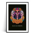 Plakat DIA DE LOS MUERTOS no.3 b z napisem z marginesem