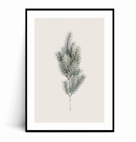 Plakat ZIMOWA GAŁĄZKA z marginesem