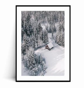 Plakat ZIMOWY DOMEK W GÓRACH