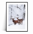 Plakat JELEŃ I SARNA z marginesem