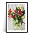 Plakat TULIPANY W WAZONIE z marginesem