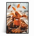 Plakat LEAVES ARE FALLING COFFEE IS CALLING.jpg