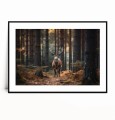 Plakat JESIENNY JELEŃ NO.3 poziomy z marginesem