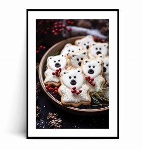 Plakat ŚWIĄTECZNE PIERNICZKI MISIE