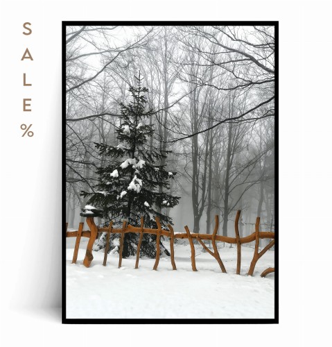 Plakat CHOINKA W LESIE 40x50