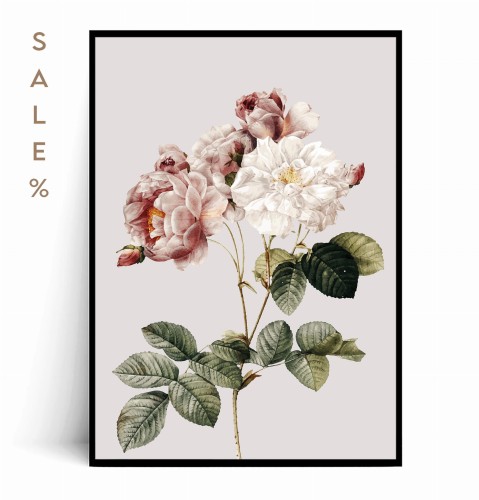 Plakat KWIATY VINTAGE no.2 50x70