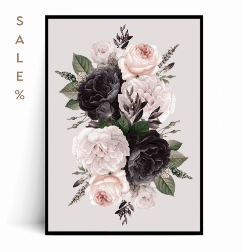 Plakat KWIATY VINTAGE no.3 50x70