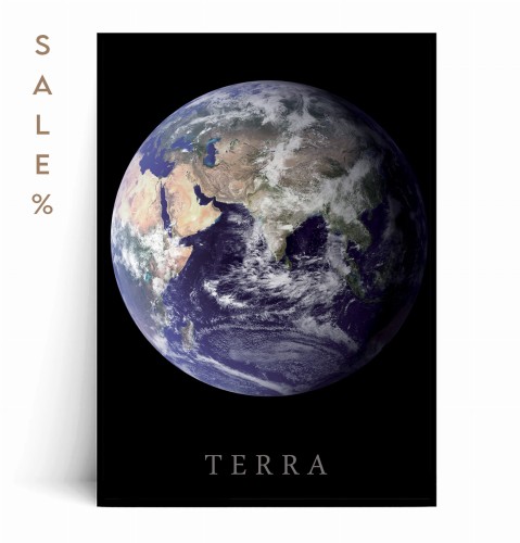 Plakat ZIEMIA 50x70 wady, delikatne zagniecenia