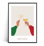 Plakat MERRY AND BRIGHT