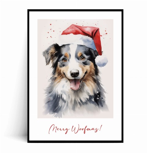 Plakat ŚWIĄTECZNY PIES no.17 Merry Woofmas.jpg