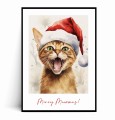 Plakat ŚWIATECZNY KOTEK no.2 Merry Meowmas.jpg