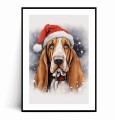 Plakat ŚWIĄTECZNY PIES no.27 Basset z marginesem.jpg