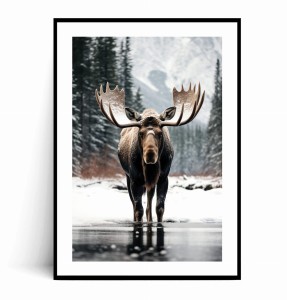 Plakat ZIMOWY ŁOŚ 