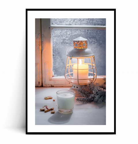 Plakat ZIMOWY LAMPION W OKNIE z marginesem.jpg