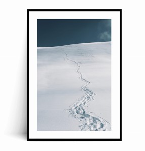 Plakat MINIMALISTYCZNY ZIMOWY PEJZAŻ no.1