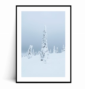 Plakat MINIMALISTYCZNA ZIMOWA CHOINKA no.1