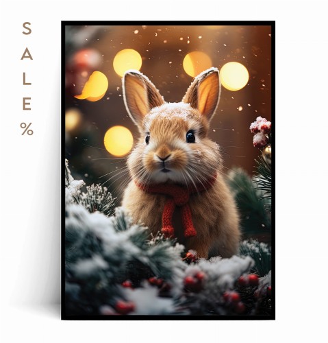 Plakat ŚWIĄTECZNY KRÓLICZEK no.1 50x70 SALE%.jpg